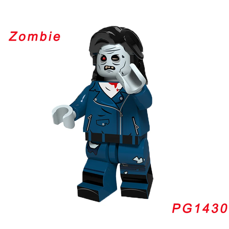 pg1430 Одиночная супер героев Wacky ведьма Тыква король зомби спектр Тыква Человек оборотень вампир граф королева акаша строительный блок - Цвет: pg1430