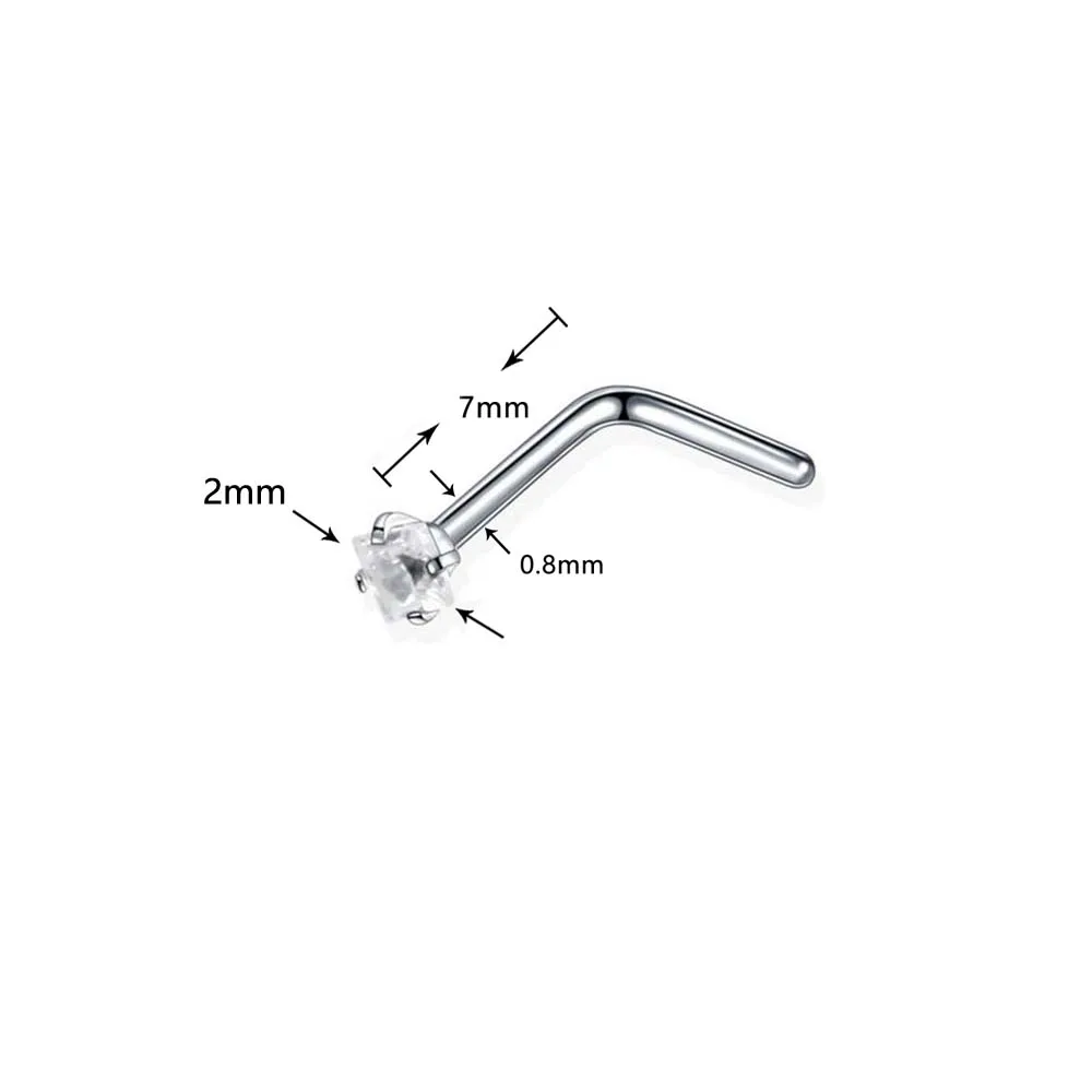 Silver 1PC Steel Fake Nose Ring Labret Lip Ring C Clip Lip Helix Piercing Tragus Rose Gold Faux Septum Rings Hoop Neus Piercing Jewelry - Окраска металла: Silver