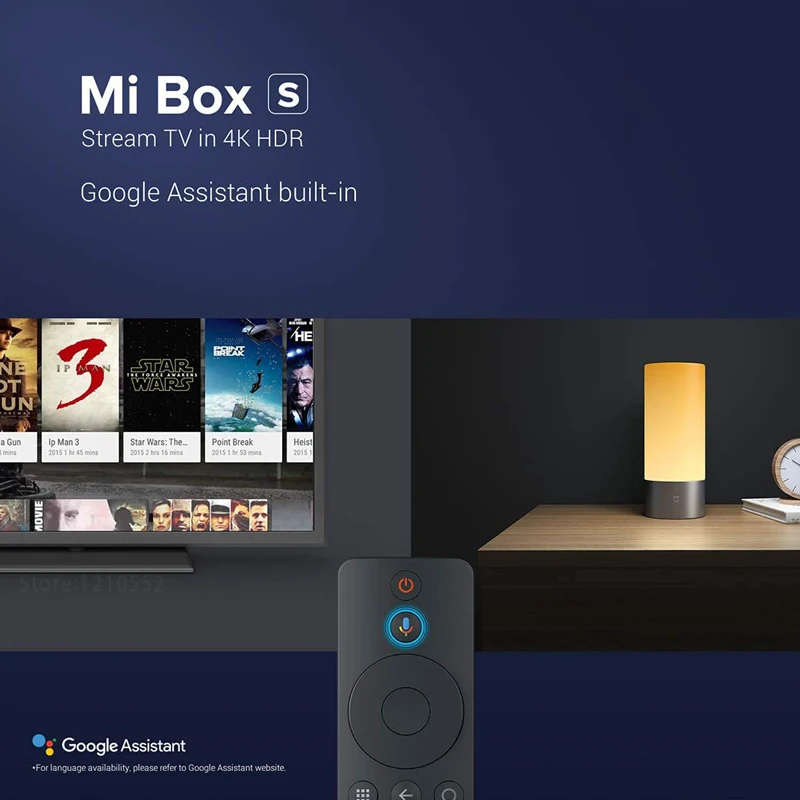 Оригинальный ТВ приставка Xiaomi Box S 4K HDR Android 8 1 iptv Netflix Mi TV Stick ГБ eMMC Google ассистент