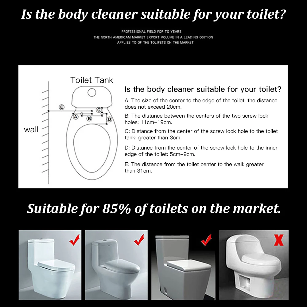Неэлектрическое биде сиденье на унитаз или самоочистки насадка-пресная вода