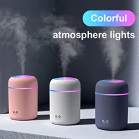 air humidifier usb ultrasonic aroma essential oil diffuser 300ml soft light humidifier mini cool mist maker purifier
