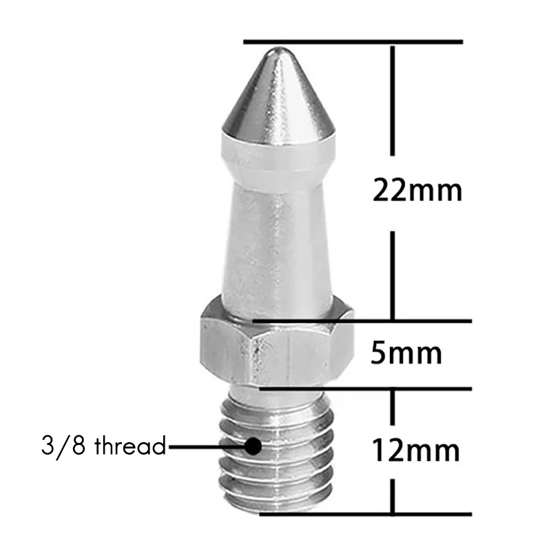 3 шт. 3/8 дюймов Универсальный Нержавеющая сталь стопы Pad Mini Slr Камера штатив плюс
