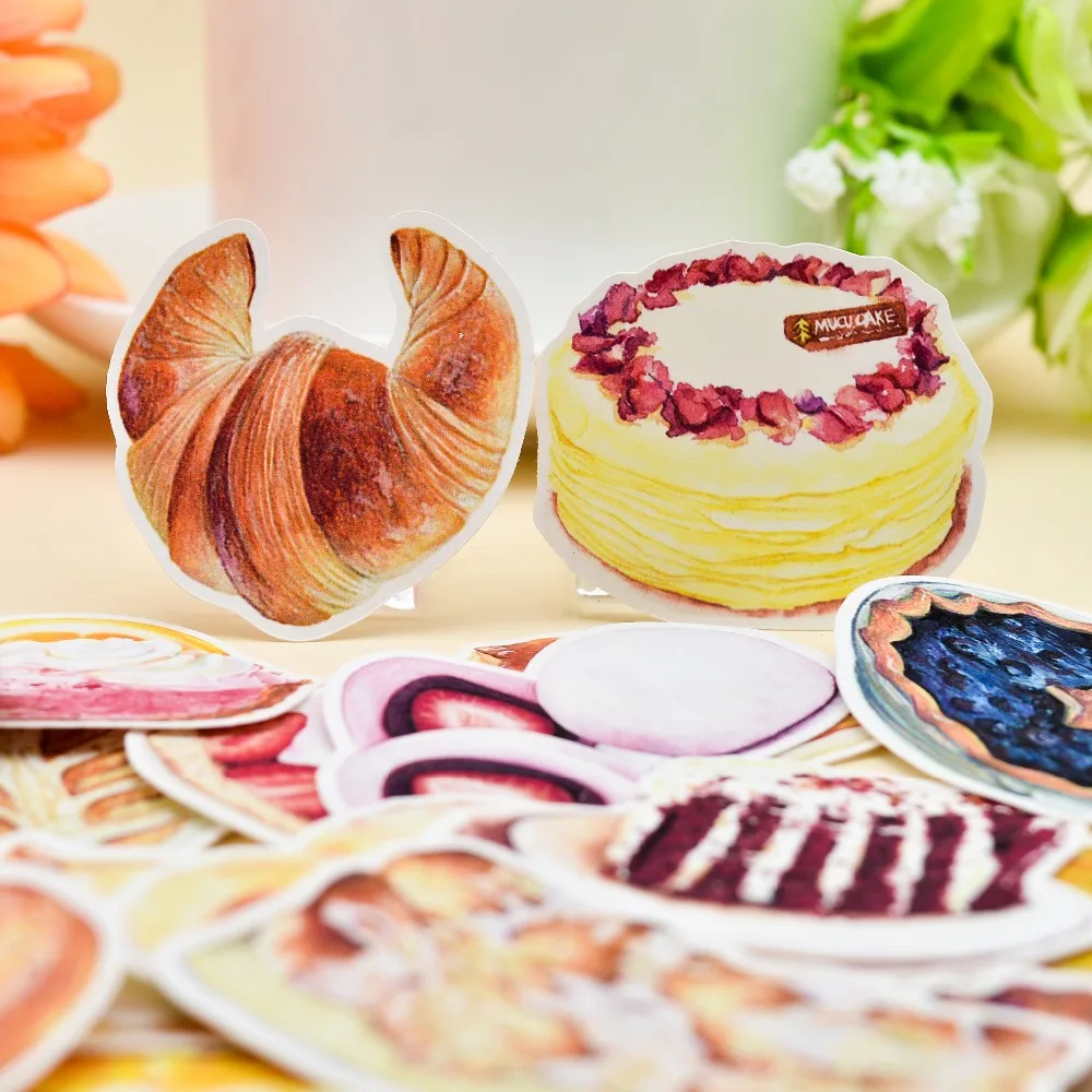 Для выведения токсинов 40 шт одежда с ручной росписью вкусный хлеб наклейки для