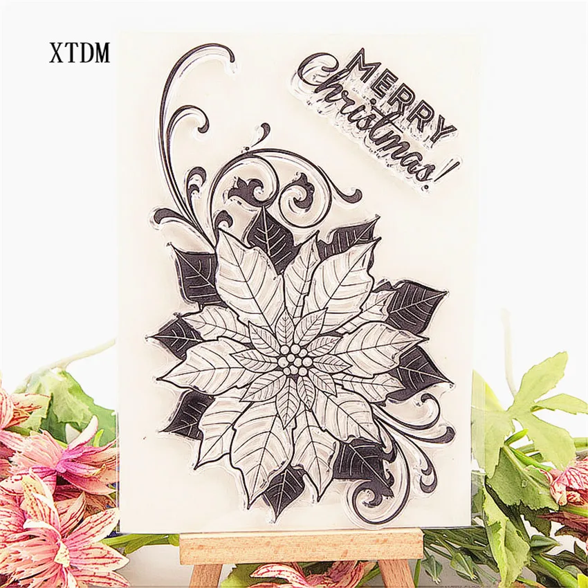 Горячая Распродажа кленовый цветок прозрачные штампы/силиконовые уплотнения