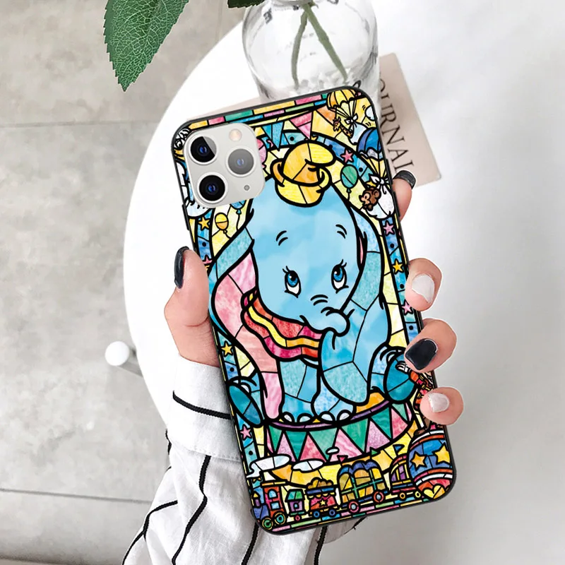 TPU Чехол для iPhone X XS MAX XR 11Pro 6 6S 7 8 Plus из ТПУ с милым мультяшным изображением принцессы дисни эльфа Ститч Винни Пуха - Цвет: TPU