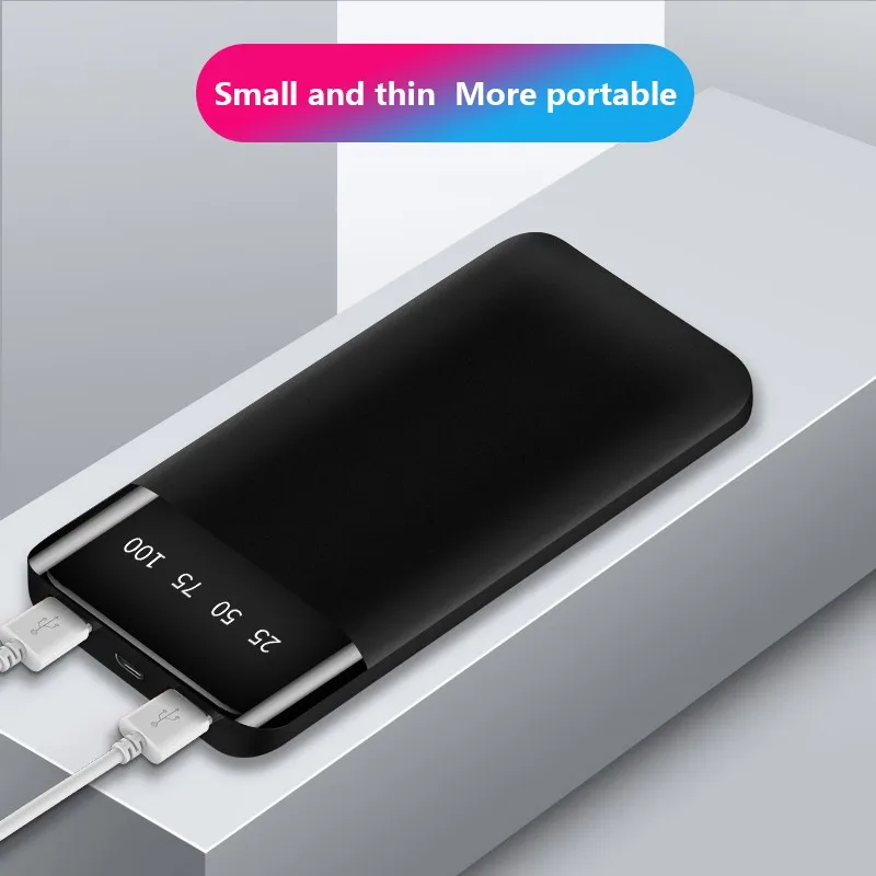 2019 новый внешний аккумулятор 10000 мАч для Xiaomi Mi 2 USB портативное зарядное