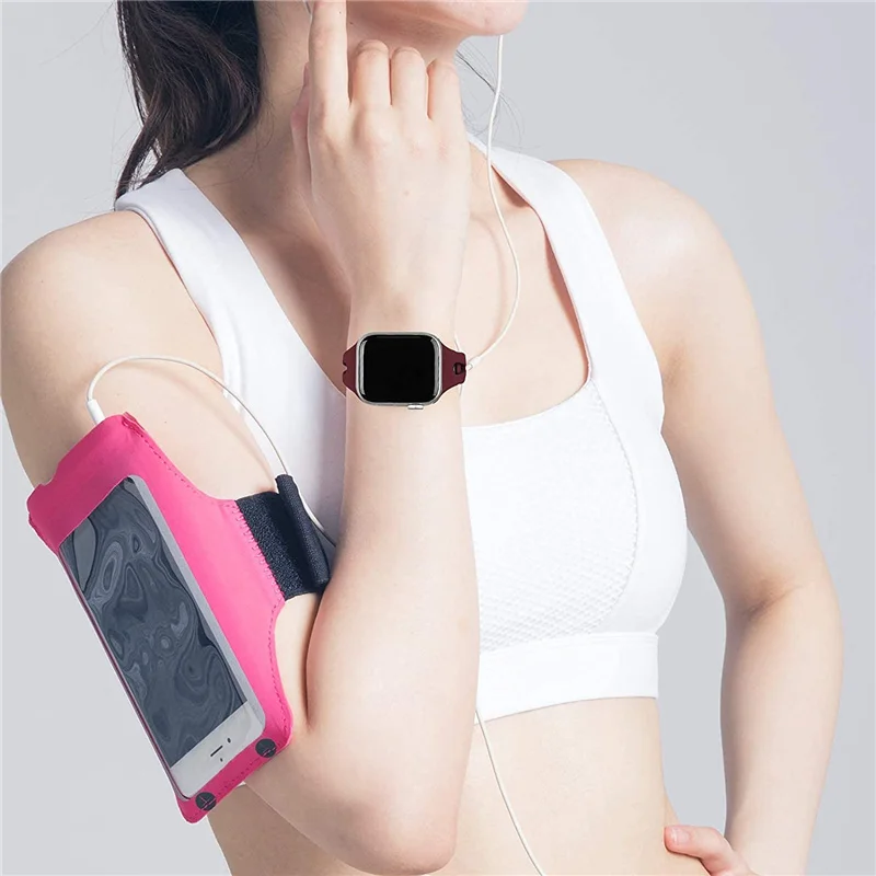 Slim Sport Strap For Apple Watch Band 38mm 40mm 41mm 42mm 44mm 45mm Silicone Watchband Bracelet For IWatch Series 7/6/SE/5/4/3/2