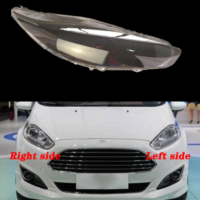 Передние фары для ford fiesta 2013 2015 прозрачные абажуры корпус лампы маски крышка фар