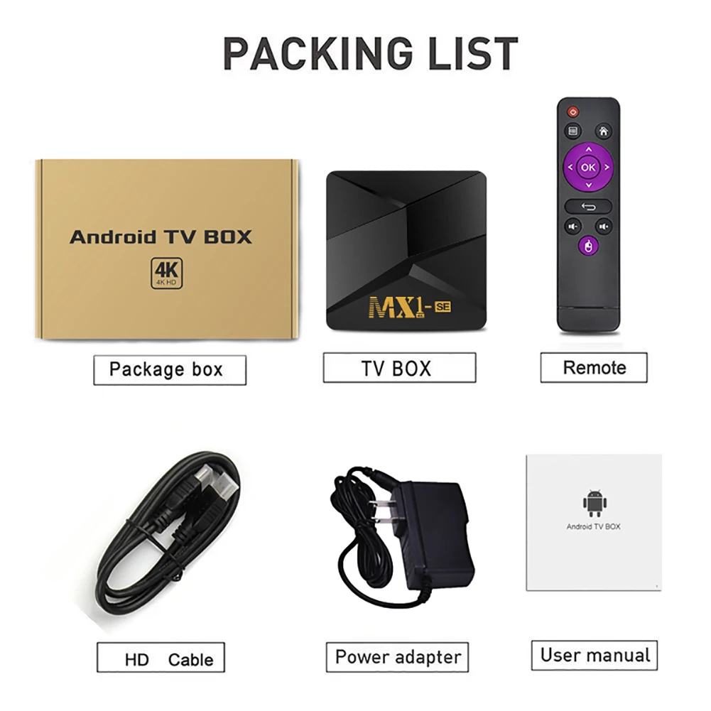 

2021 Android 9.0 Quad-core DDR3 Smart TV Box 1GB 8GB 2.4G 5G Wifi 4K Youtube Media player 4K Google Play Android TV Set top box