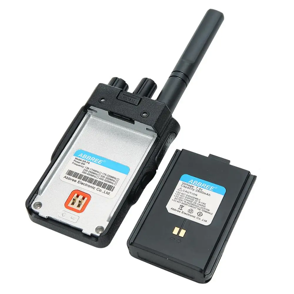 ABBREE Φ несколько полос рация с GPS высокой мощности 8 Вт CTCSS dcs Обнаружение цвета