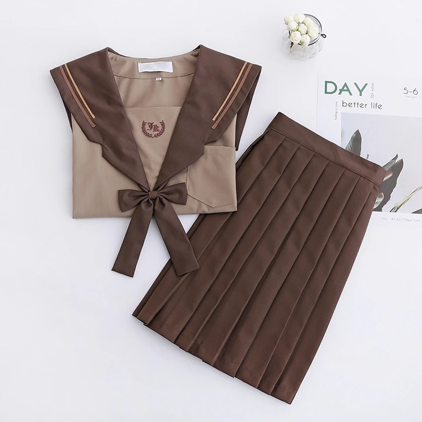 2020 японская Милая Модная студенческая форма jk школьный матросский Топ в стиле