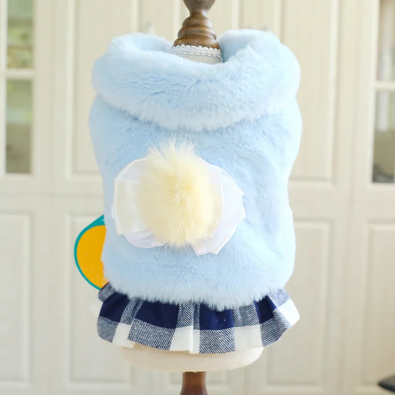 Милое бальное зимнее платье для маленьких собак Высококачественная дамская юбка