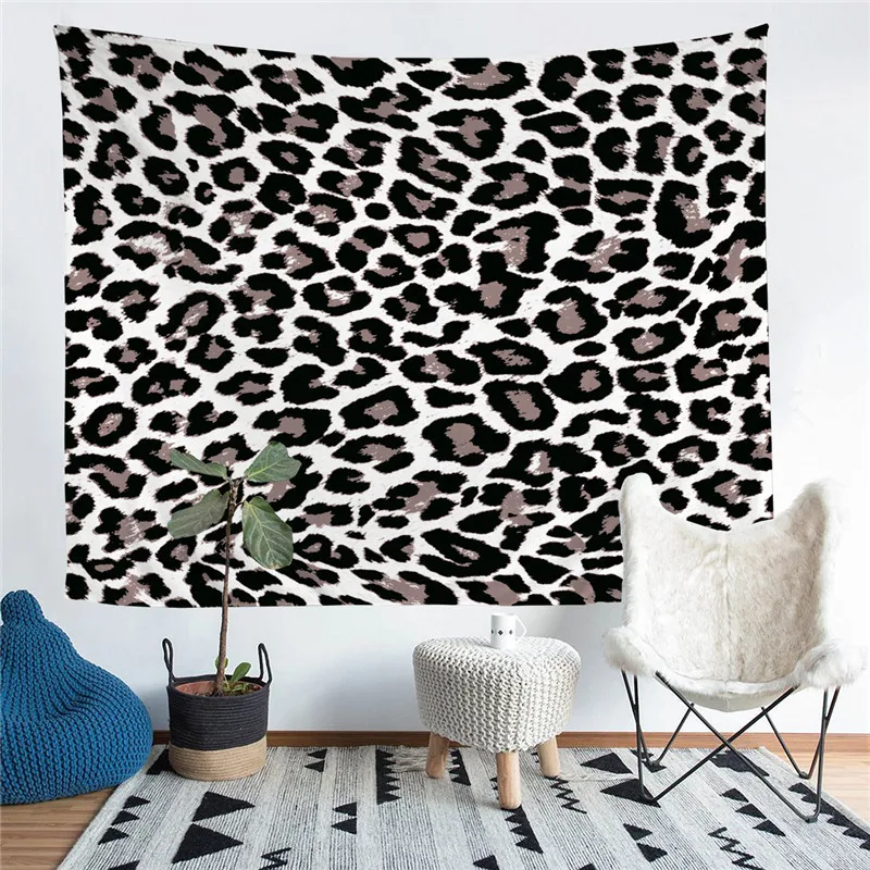 Украшение для гостиной с леопардовым и принтом настенный гобелен коврик йоги