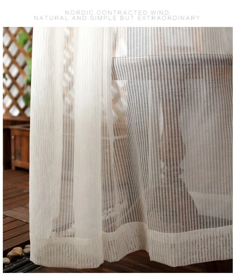 Занавески из хлопка и льна в полоску для гостиной полосатые занавески занавеска