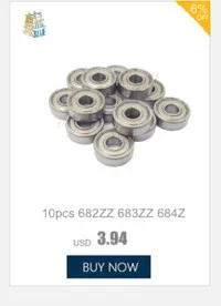 10 шт. F682ZZ F683ZZ F684ZZ F685ZZ F686ZZ F687ZZ F688ZZ F689ZZ фланцевый шарикоподшипник тонкие металлические экранированные фланцевые подшипники
