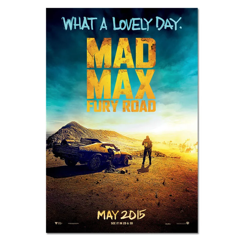 Плакат из фильма Mad Max Fury Road Шелковые Плакаты для автомобиля принты винтажные