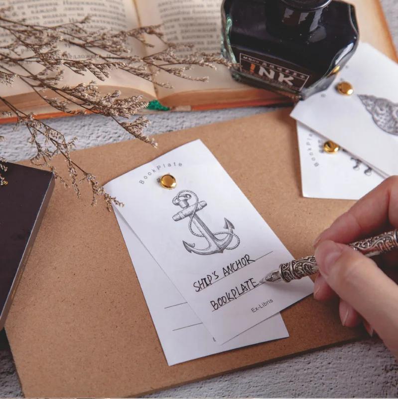 60 шт. винтажные бумажные подставки для книг|Бумажные конверты| |