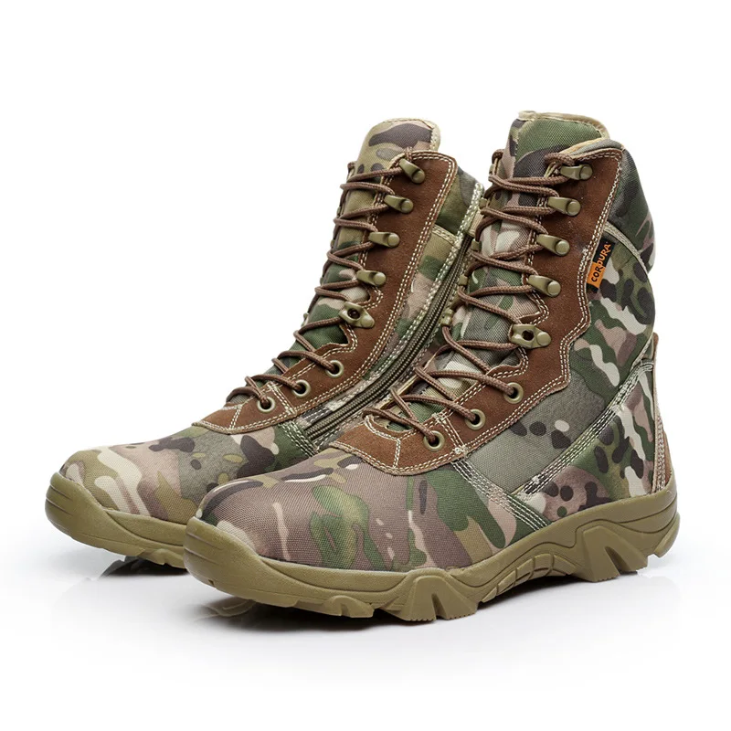 

Outdoor hiking boots men's camouflage combat boots high-top tactical boots desert boots