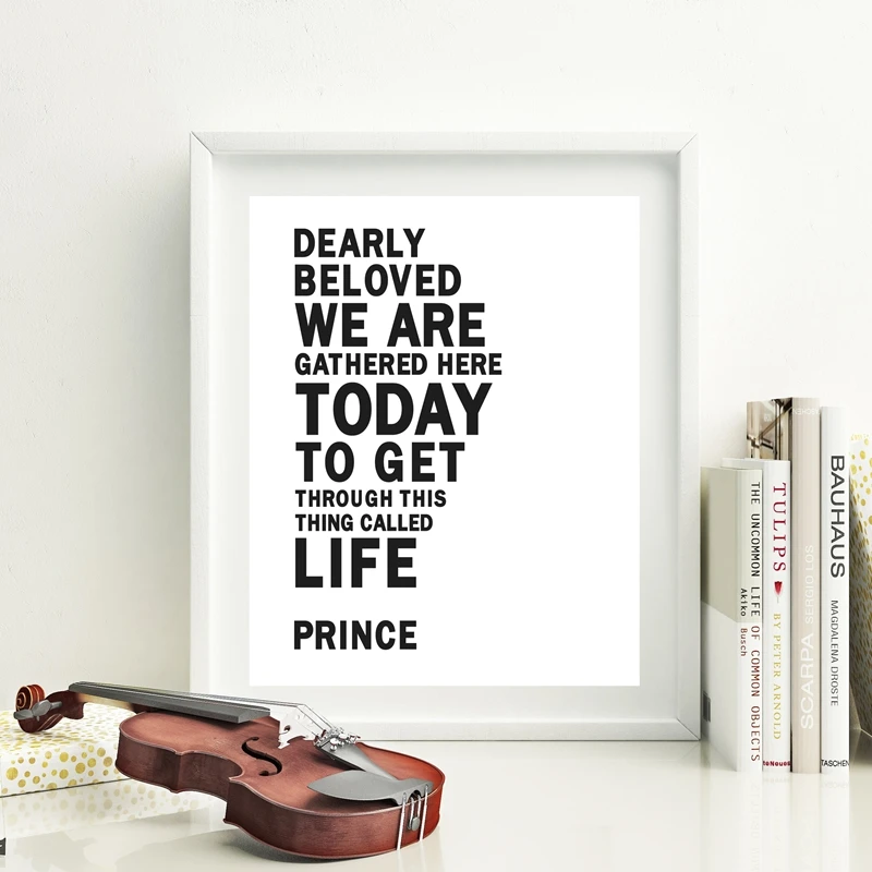 

Artist Rogers Nelson Prince Portrait Poster Musician Print Song Lyrics Wall Art Canvas Painting Pictures Fan Gift Wall Decor