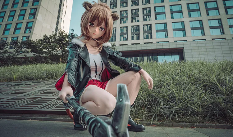 (A41) Custom Female/Girl Resin Cosplay Japanese Role Play Anime Character Kigurumi Mask With Back Shell Crossdresser Doll