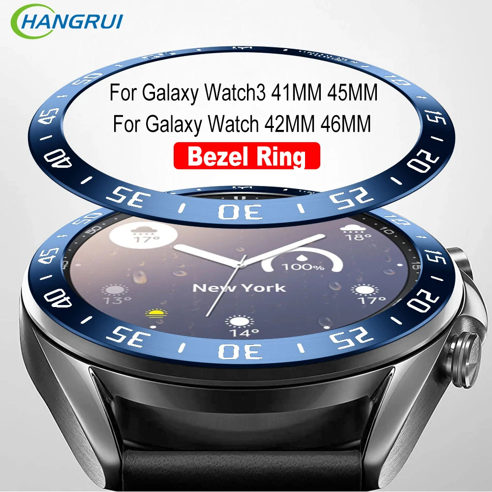 Металлическое кольцо БЕЗЕЛЬ для часов Samsung Galaxy Watch 3 45 мм 41 42 46 Тахометр защитная