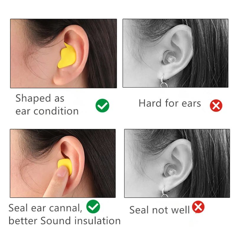Беруши формованные противошумные 1 упаковка мягкие против храпа инструмент для