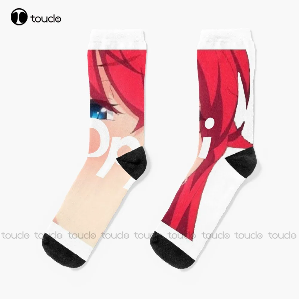 

Oppai - Rias Gremory [High School Dxd Hero] Socks Girls Soccer Socks Personalized Custom Unisex Adult Teen Youth Socks Gift