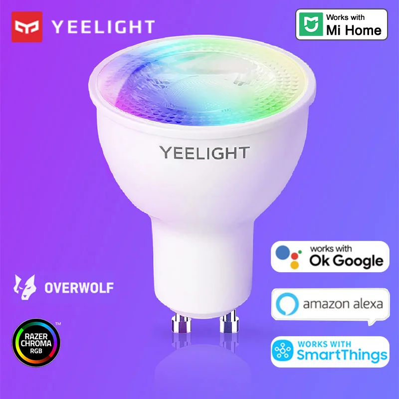 Умная Светодиодная лампа Yeelight GU10 с регулировкой яркости Wifi 220 В - купить по