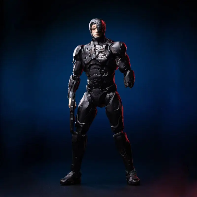 1:18 Hiya игрушки боевые повреждения ROBOCOP 2014 фигурки черного солдата|Игровые и