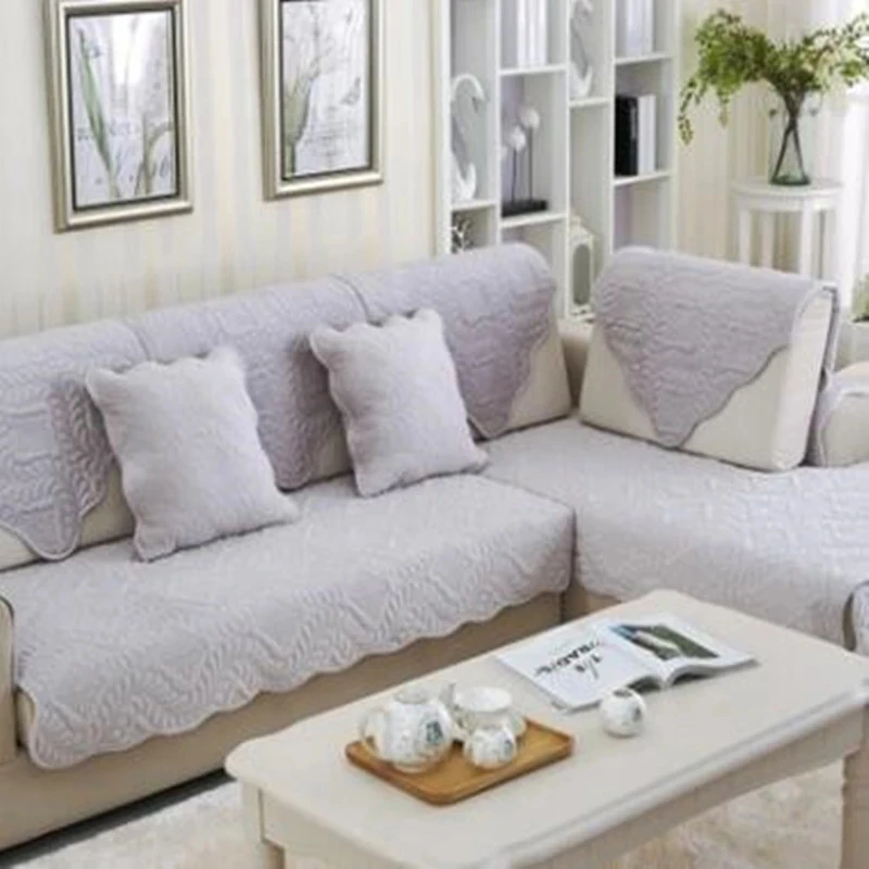 Всесезонный чехол для дивана нескользящее полотенце кожаное плюшевое | Дом и сад