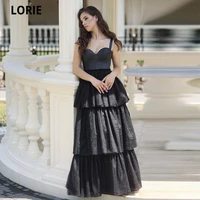 lorie luxury a line gothic evening dress tiered sweetheart robes de soir%c3%a9e formal party gowns lace up vestidos de fiesta 2022
