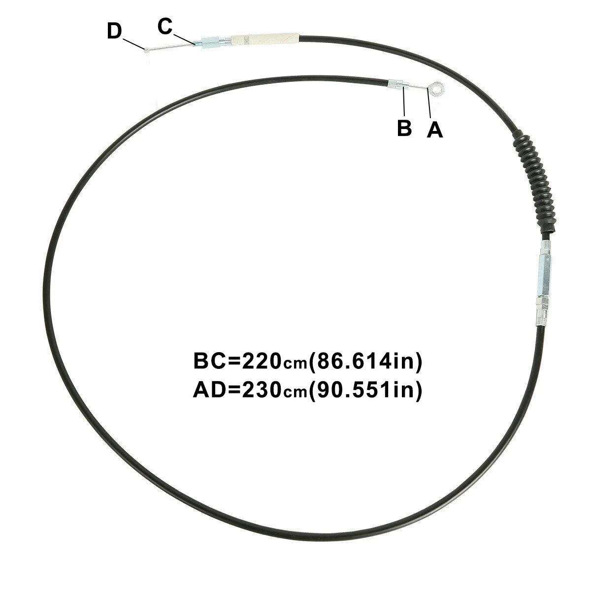 Motorcycle 86.6&quot 220cm Clutch Cable For Harley Touring Road King Tri Glide Electra 2009-2013 2010 2011 2012 | Автомобили и