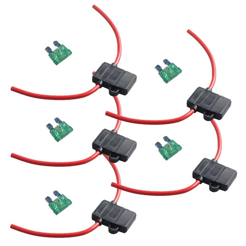 Блок блока предохранителей ATC 12 Калибр провод AWG медь лезвие В 30 А стандартная