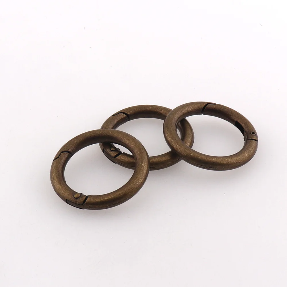 Модное металлическое пружинное кольцо внешнее латунный Цвет цинковый сплав