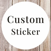print photo custom stickers label wedding stickers personalise logo transparent clear adhesive round label gift tags decoration