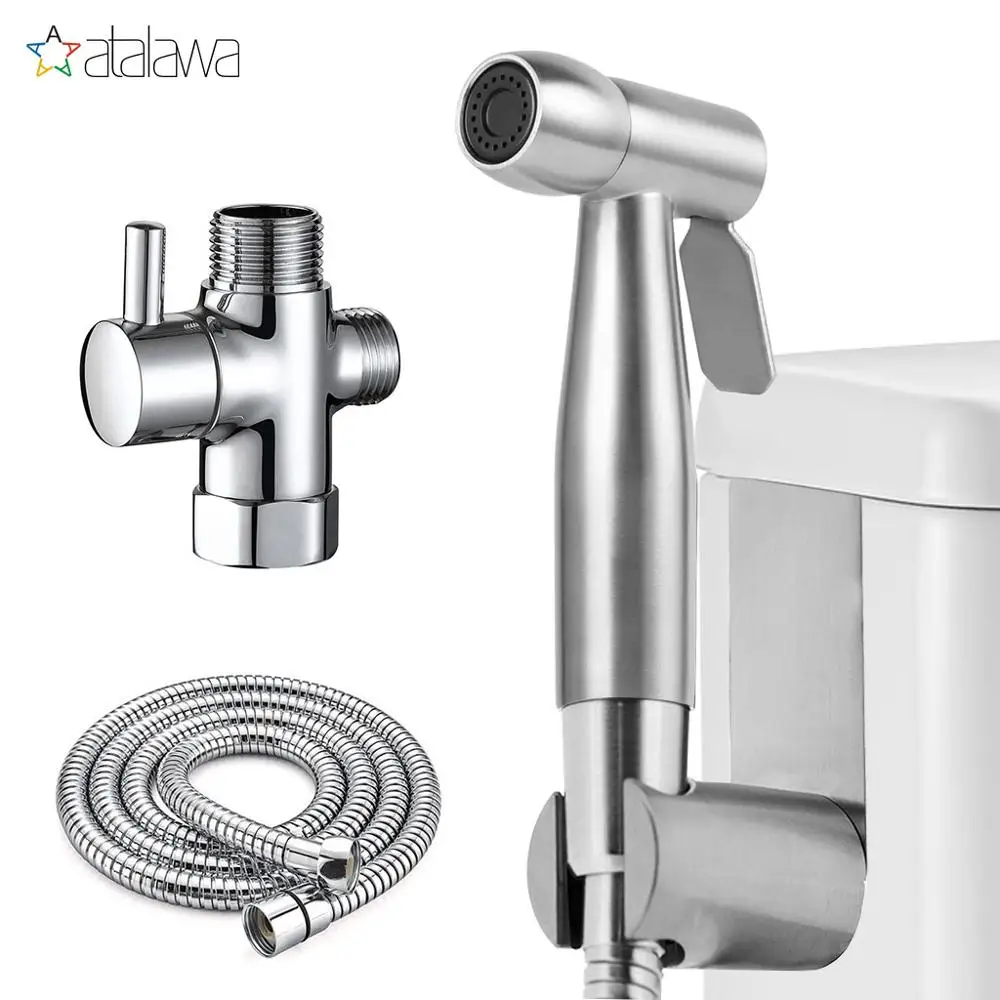 Ручной Биде опрыскиватель набор Atalawa нержавеющая сталь Туалет ручной биде кран