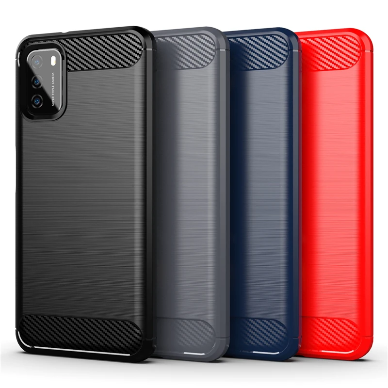 

For Cover Xiaomi Poco M3 Case For Poco M3 Capas Shockproof Rubber TPU Cover For Redmi Note 10 9 Pro Poco M3 M4 X3 Pro F3 Fundas
