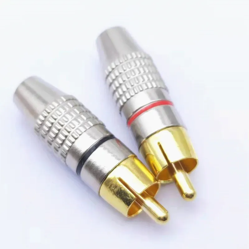 8 шт./лот 270RCA без пайки разъем RCA терминал коаксиальный кабель заглушки Rca винтовой