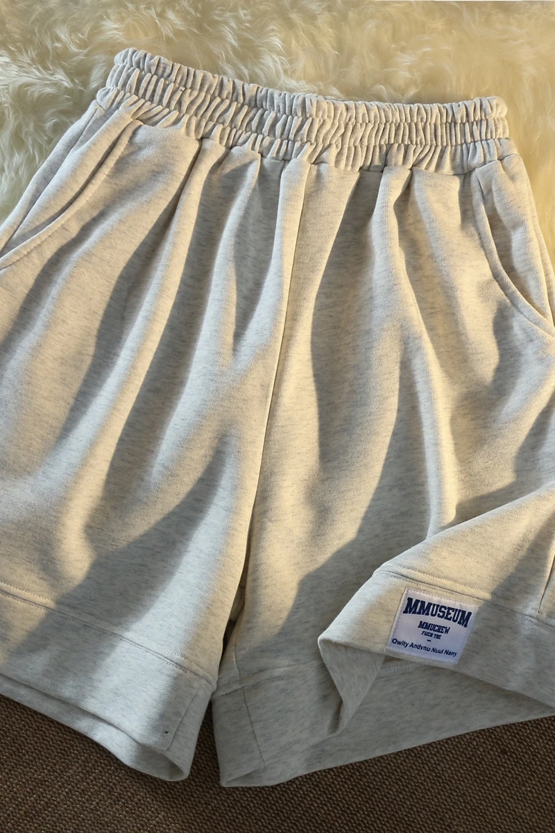 

Summer loose high waist work clothes shorts children's wide leg pants