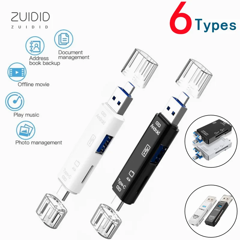 

Liser Multiple All-In-One Card Reader USB 2.0 Read Memory Card Adapter Interface Suitable For PC Android Mobile Phone