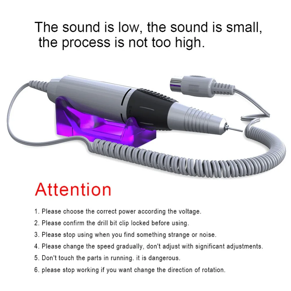 

32W 35000RPM Pro Electric Nail Drill Machine Apparatus for Manicure Pedicure Files with Cutter Nail Art Drill Pen Machine Tools