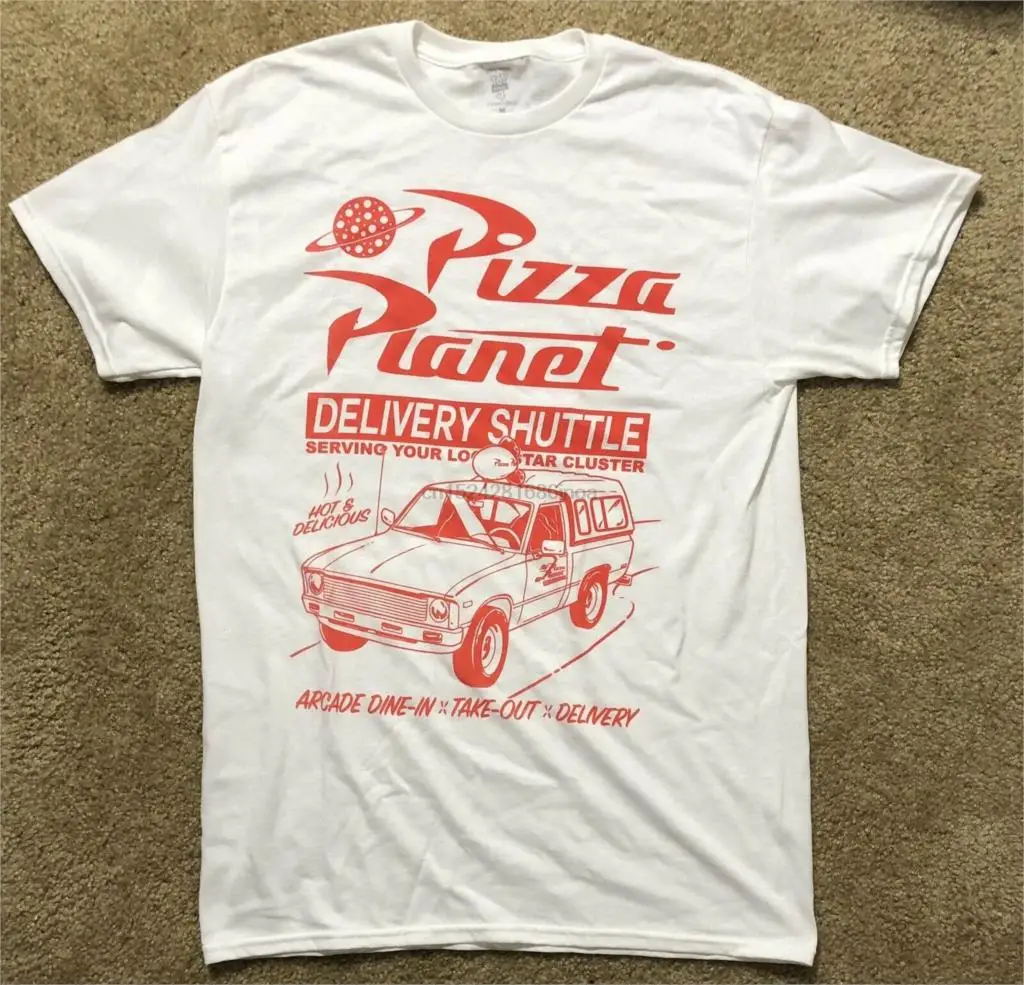 Модная рубашка для мужчин редкая История игрушек 4 пиццы планеты Deivery грузовик