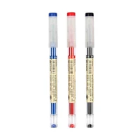 3pcs simple style japanese gel pen 0 35mm black blue red ink pen school office student exam writing stationery supplies