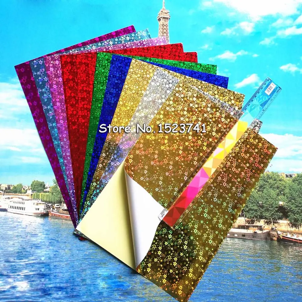 Декоративная блестящая клейкая пленка сделай сам блестящие листы наклейки для