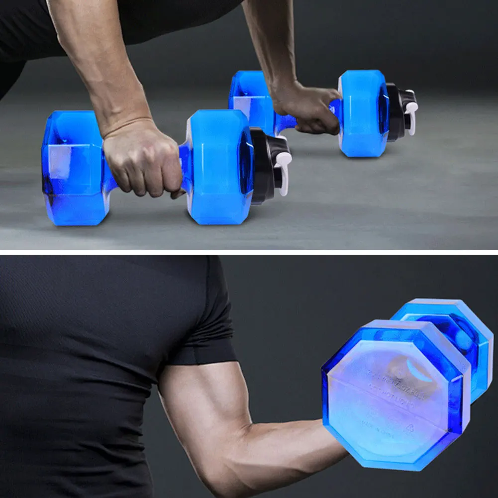 

2.5KG Fitness Water Filled Dumbbell Fitness Equipment Training Arm Muscle Gym Bodybuilding Training Water Injection Dumbbell