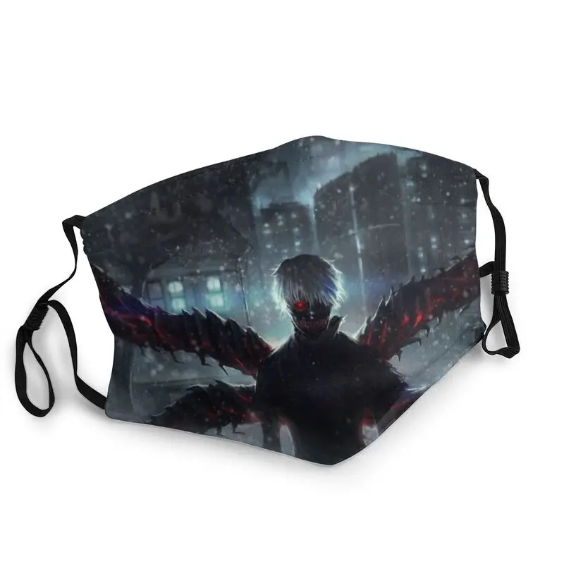 

Kaneki Ken Tokyo Ghoul Mask Breathable Horror Anime Manga Mouth Face Mask Dustproof Protection Cover Respirator Mouth-Muffle