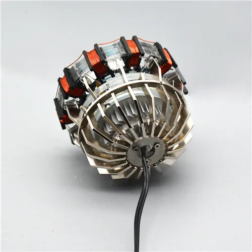 Metal Silver Reactor Мстители 1:1 Железный человек Arc реактор фигурка MK2 1 Ironman реактор Tony Stark Arc реактор diy части модель с дистанционным управлением - Цвет: Metal Silver Reactor