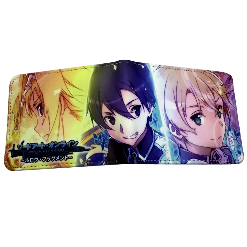 Искусство меча в Интернете Чехол-бумажник с рисунком Стиль Bi-Fold кошельки