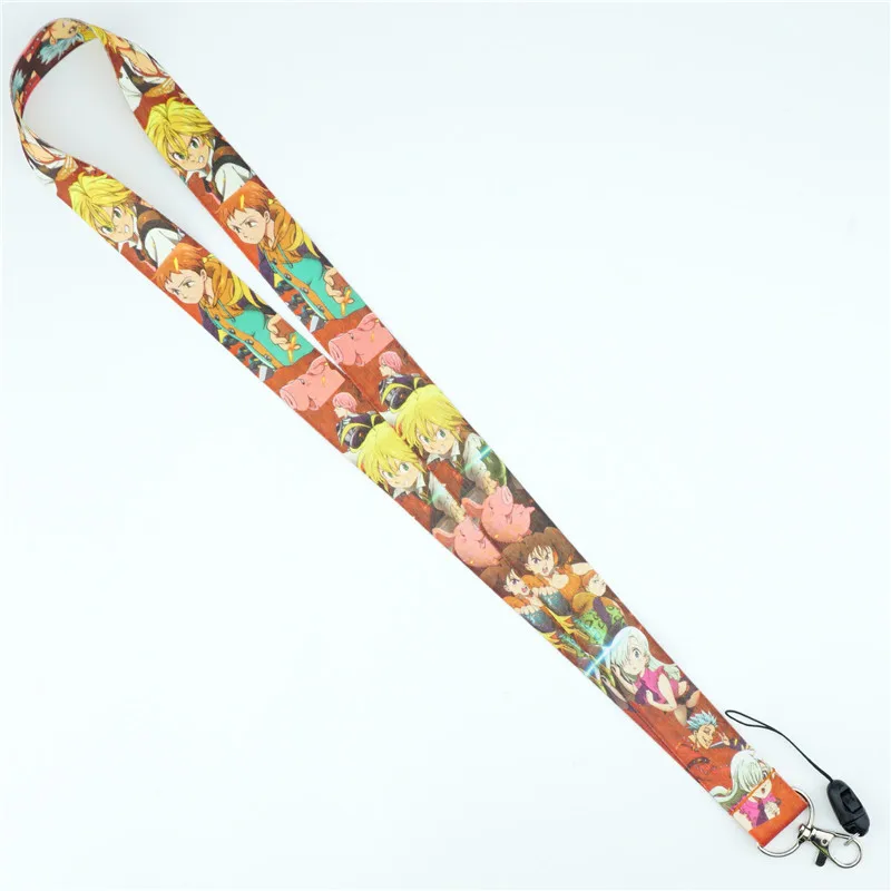 Аниме The Seven Deadly Sins Lanyards шейный ремешок для ключей ID Card мобильный телефон ремни USB