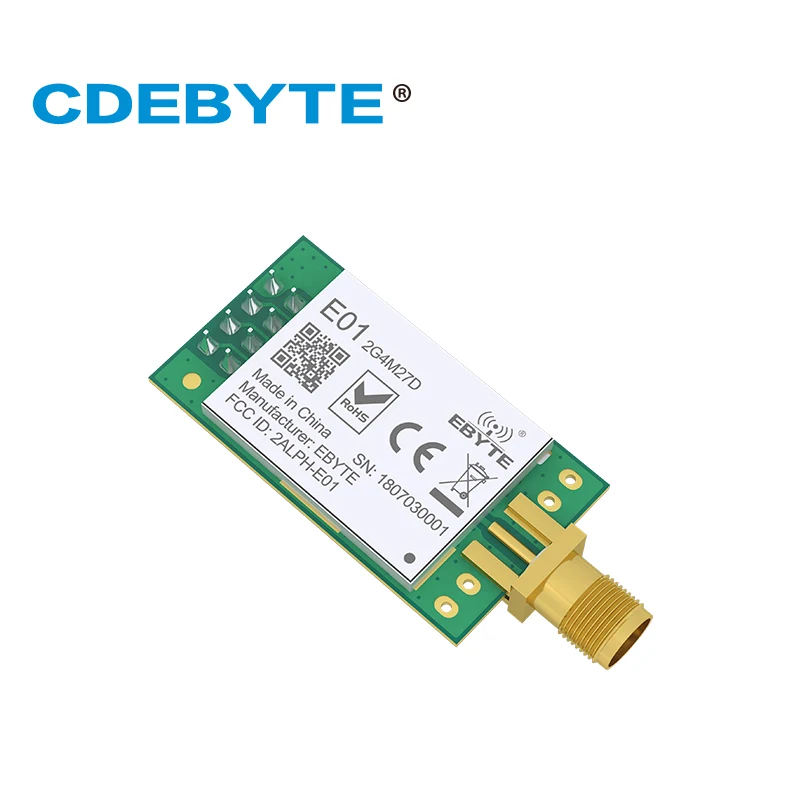 Ebyte E01-2G4M27D nRF24L01P 27 дБм nRF24L01 PA LNA большой радиус действия 2 4 ГГц SPI DIP модуль IoT |